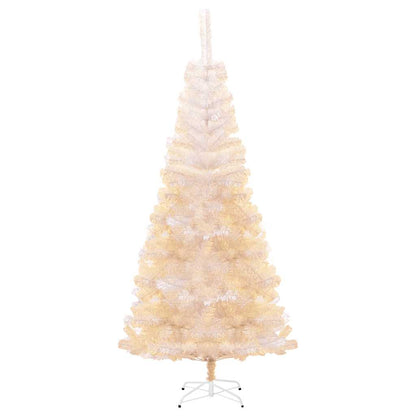 Umělý Vánoční Stromek S Duhovým Jehličím Bílý 180 Cm Pvc