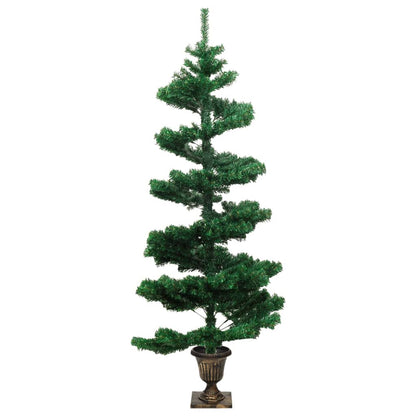 Spirálový Vánoční Stromek S Led A Květináčem Zelený 120 Cm Pvc