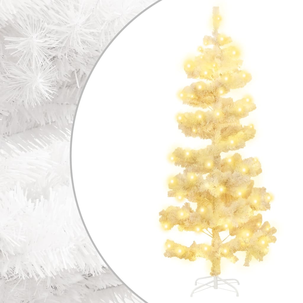 Spirálový Vánoční Stromek S Led A Květináčem Zelený 120 Cm Pvc
