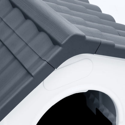 Psí Bouda Šedá 57 X 68 X 66 Cm Polypropylen