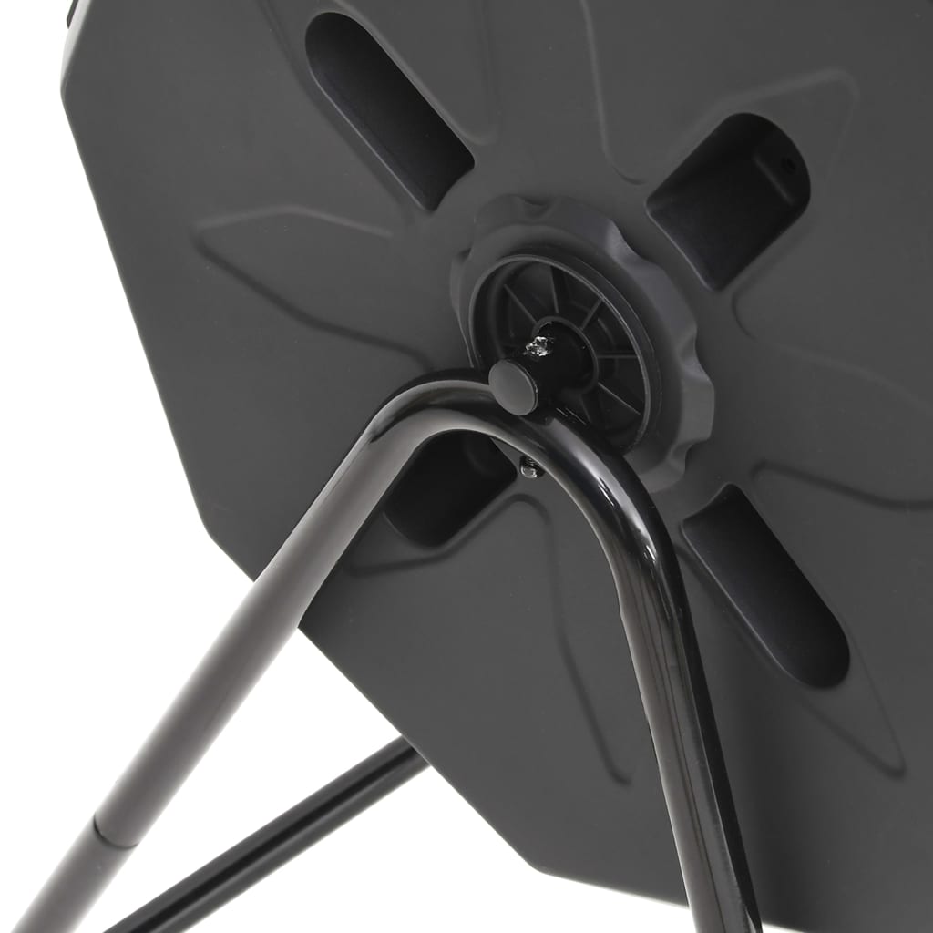 Zahradní Kompostér Černý 73 X 64 X 95 Cm 160 L