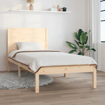 Rám Postele Masivní Dřevo 75 X 190 Cm Small Single
