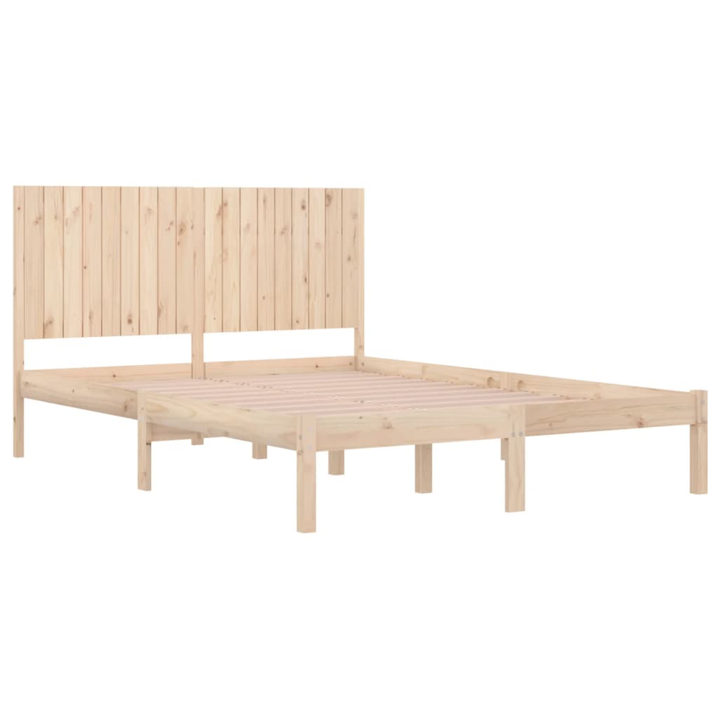 Rám Postele Masivní Dřevo 180 X 200 Cm Super King Size