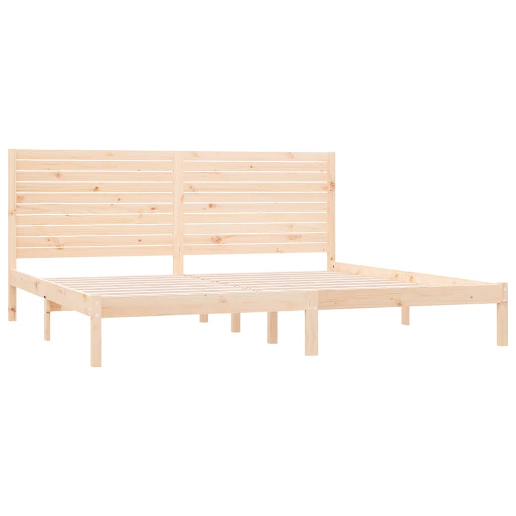 Rám Postele Masivní Dřevo 180 X 200 Cm Super King Size