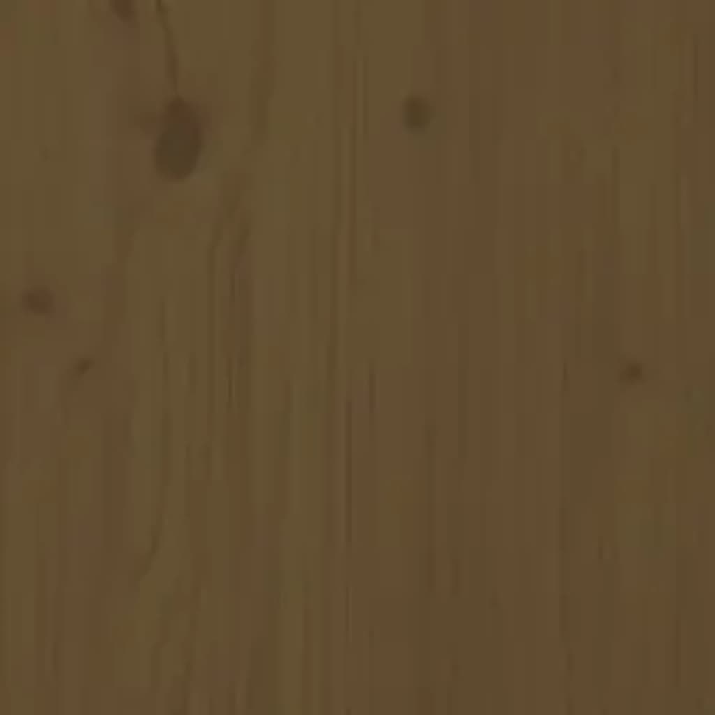 Rám Postele Medově Hnědý Masivní Dřevo 200 X 200 Cm