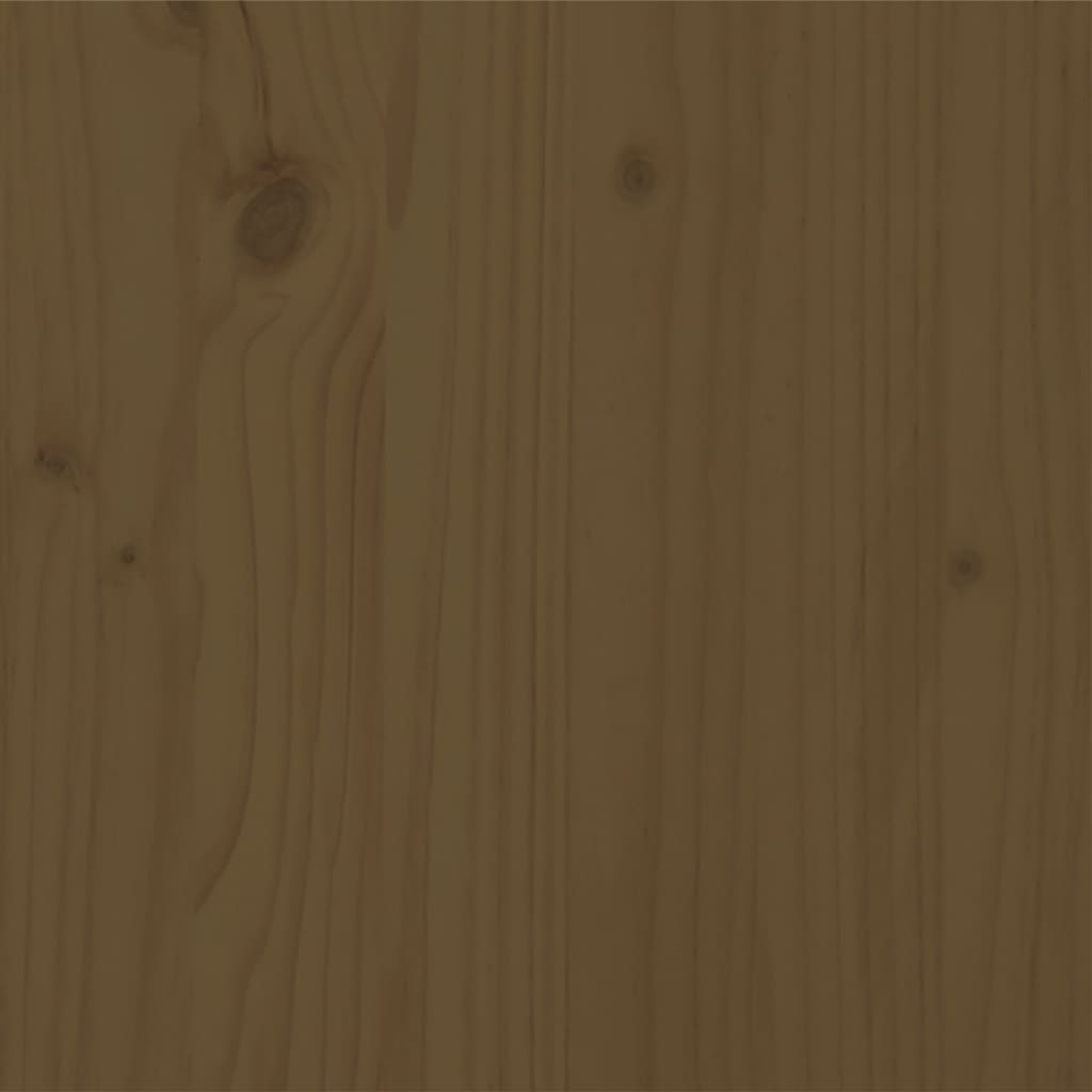 Rám Postele Medově Hnědý Masivní Dřevo 200 X 200 Cm