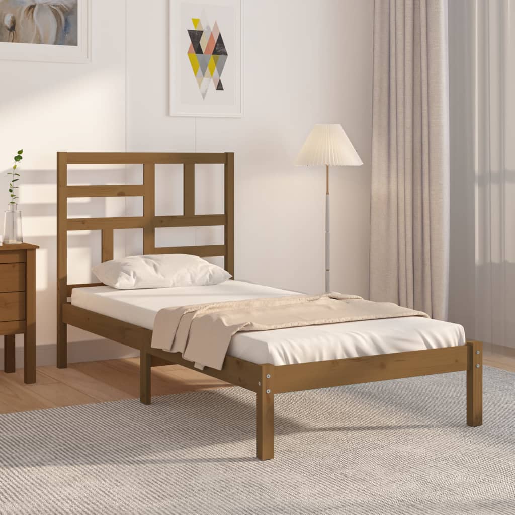Rám Postele Masivní Dřevo Small Single