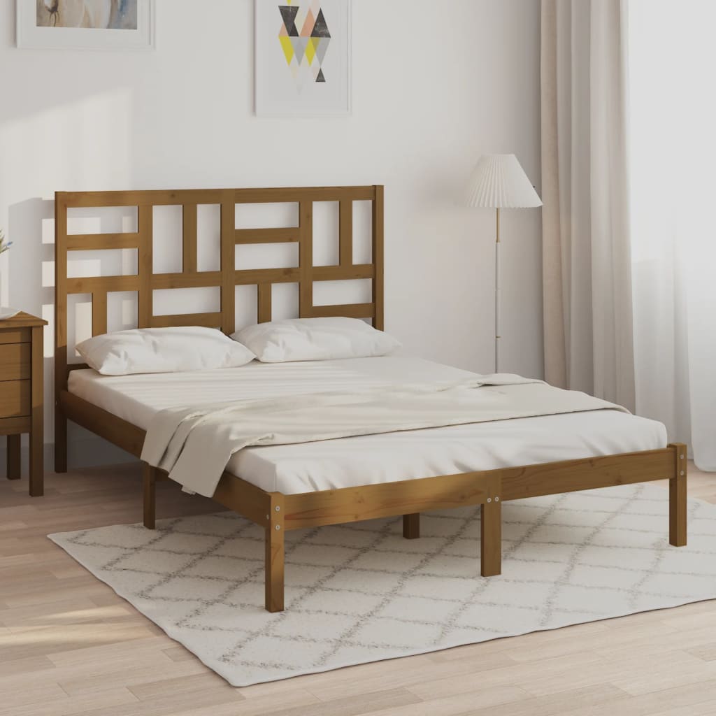 Rám Postele Masivní Dřevo Small Single