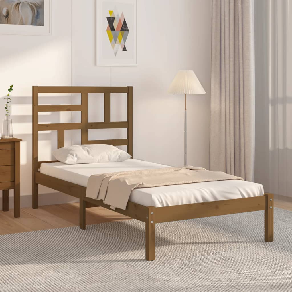 Rám Postele Masivní Dřevo Small Single