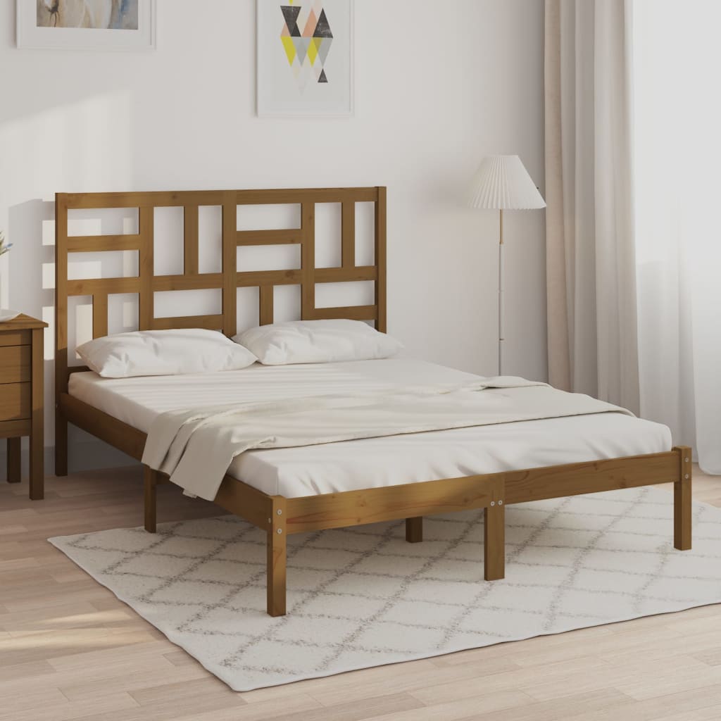 Rám Postele Masivní Dřevo Small Single