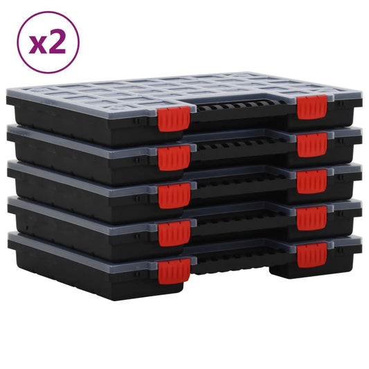 Organizéry Na Součástky 10 Ks 40 X 30 X 5 Cm Polypropylen