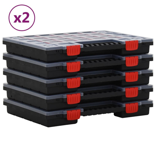 Organizéry Na Součástky 10 Ks 40 X 30 X 5 Cm Polypropylen