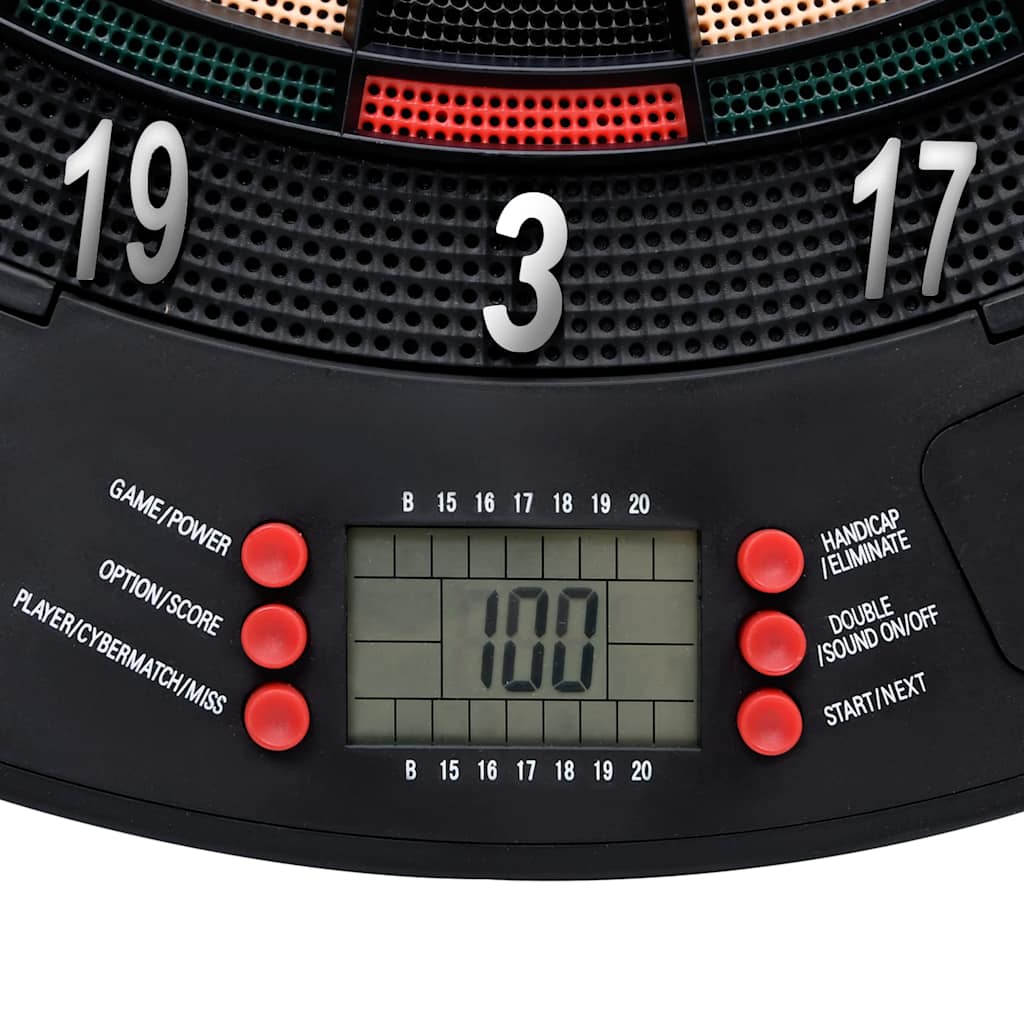 Elektronický Terč Se Šipkami Černý Polypropylen