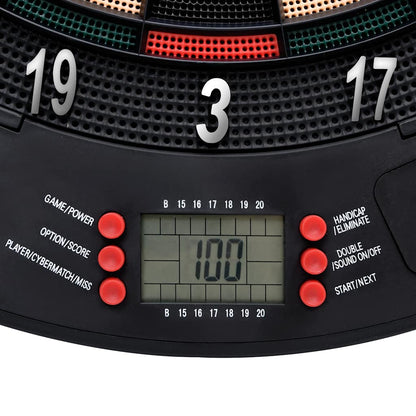 Elektronický Terč Se Šipkami Černý Polypropylen