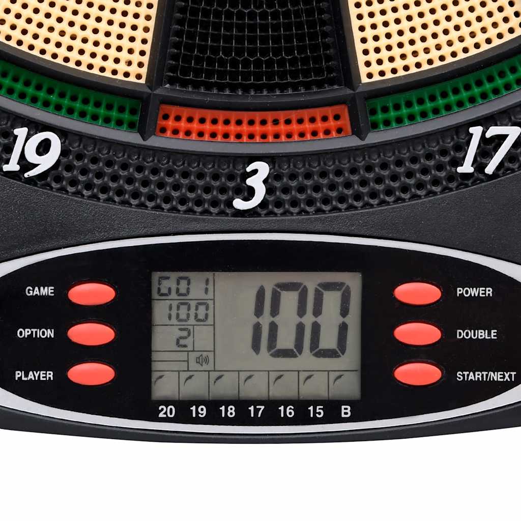 Elektronický Terč Se Šipkami Černý Polypropylen