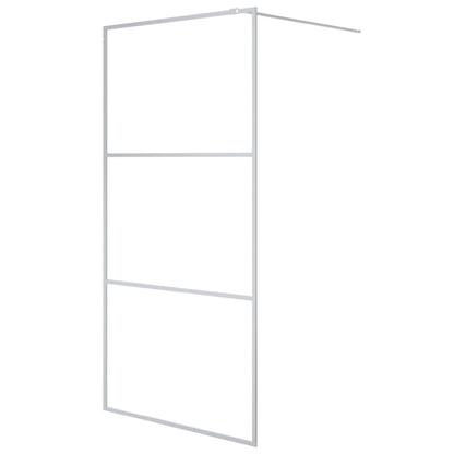 Sprchová Zástěna Walk-In Stříbrná 100 X 195 Cm Čiré Esg Sklo