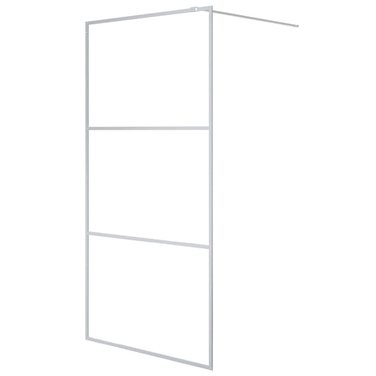 Sprchová Zástěna Walk-In Stříbrná 100 X 195 Cm Čiré Esg Sklo