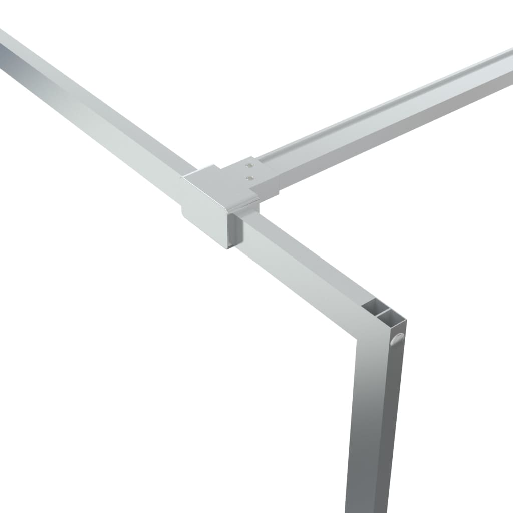 Sprchová Zástěna Walk-In Stříbrná 100 X 195 Cm Čiré Esg Sklo