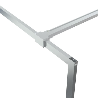 Sprchová Zástěna Walk-In Stříbrná 100 X 195 Cm Čiré Esg Sklo