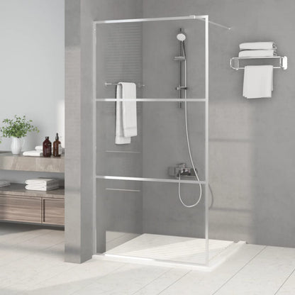 Sprchová Zástěna Walk-In Stříbrná 100 X 195 Cm Čiré Esg Sklo