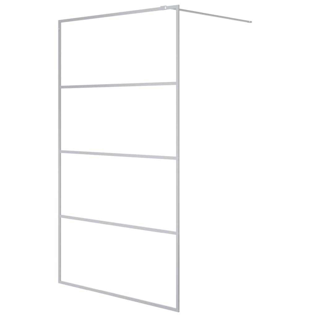 Sprchová Zástěna Walk-In Stříbrná 115 X 195 Cm Čiré Esg Sklo