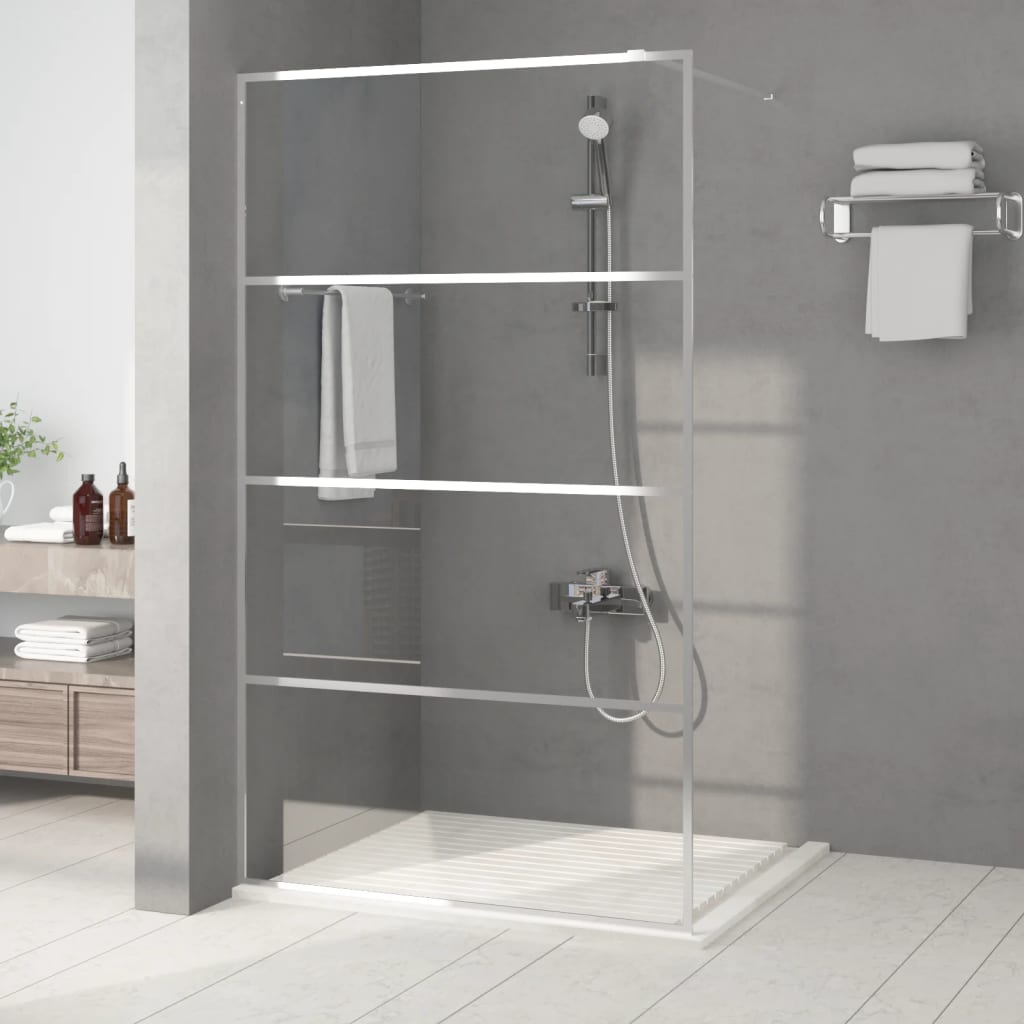 Sprchová Zástěna Walk-In Stříbrná 115 X 195 Cm Čiré Esg Sklo