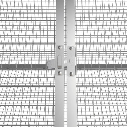 Klec Pro Králíky Šedá 504,5X80,5X71 Cm Pozinkovaná Ocel