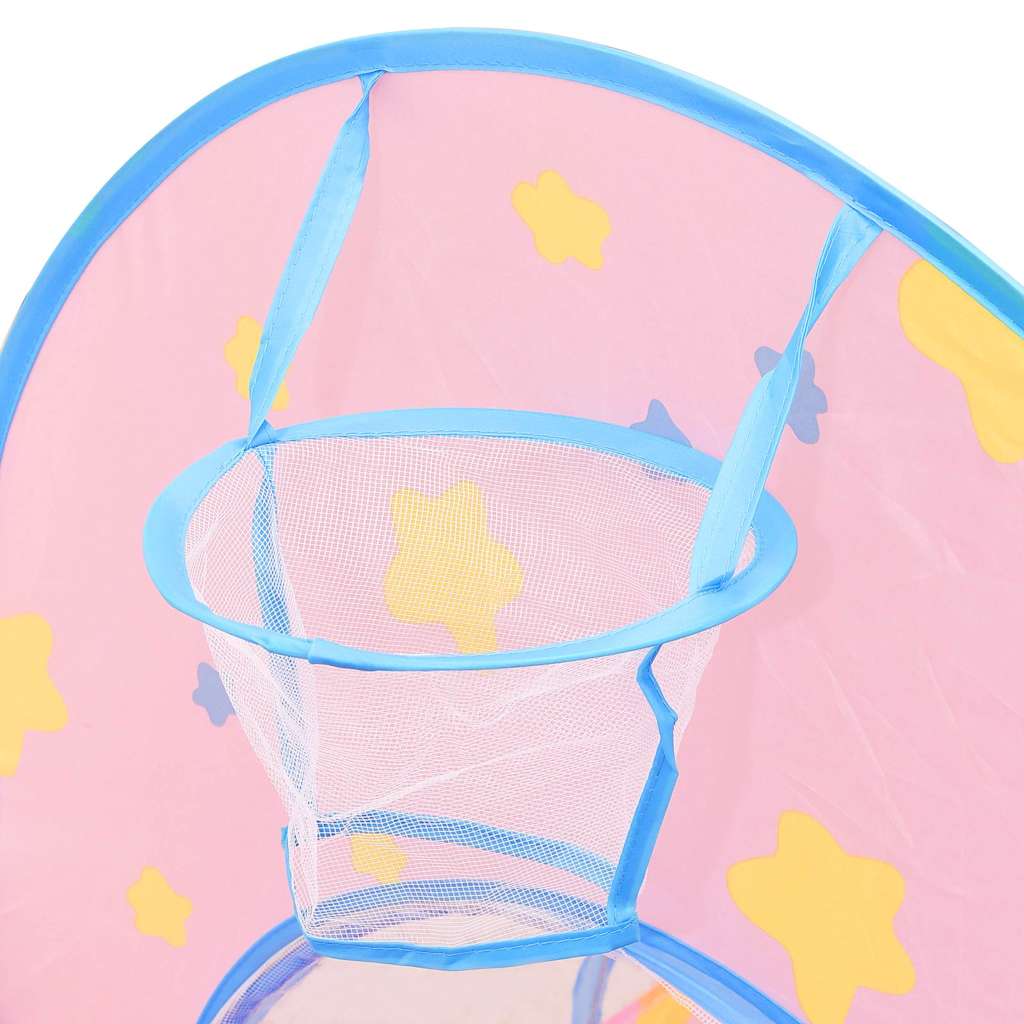 Dětský Stan Na Hraní S 250 Míčky Růžový 301 X 120 X 128 Cm