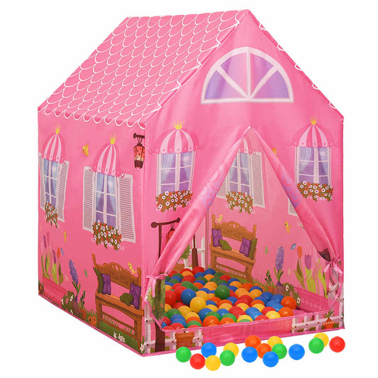 Dětský Hrací Stan S 250 Míčky Růžový 69 X 94 X 104 Cm