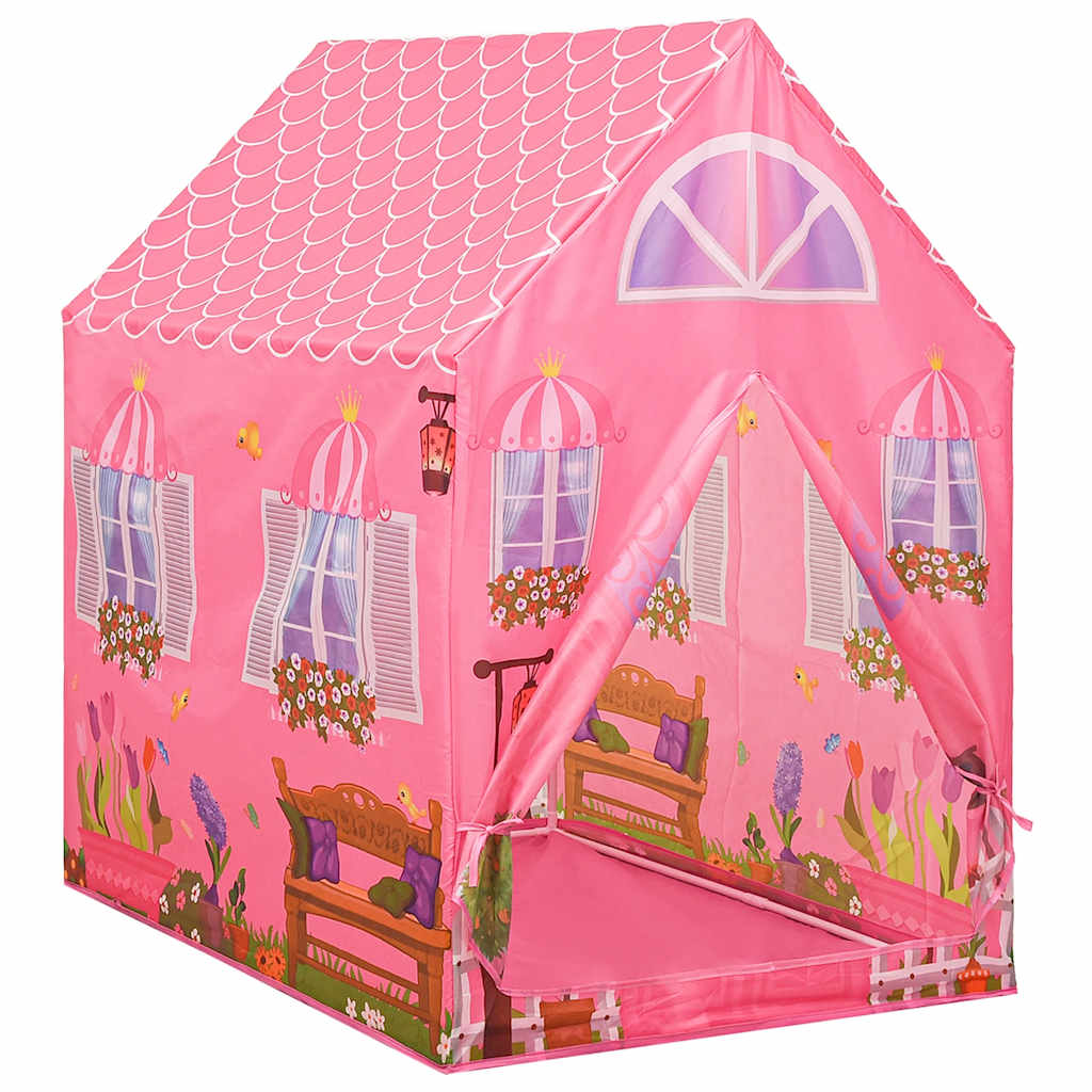 Dětský Hrací Stan S 250 Míčky Růžový 69 X 94 X 104 Cm