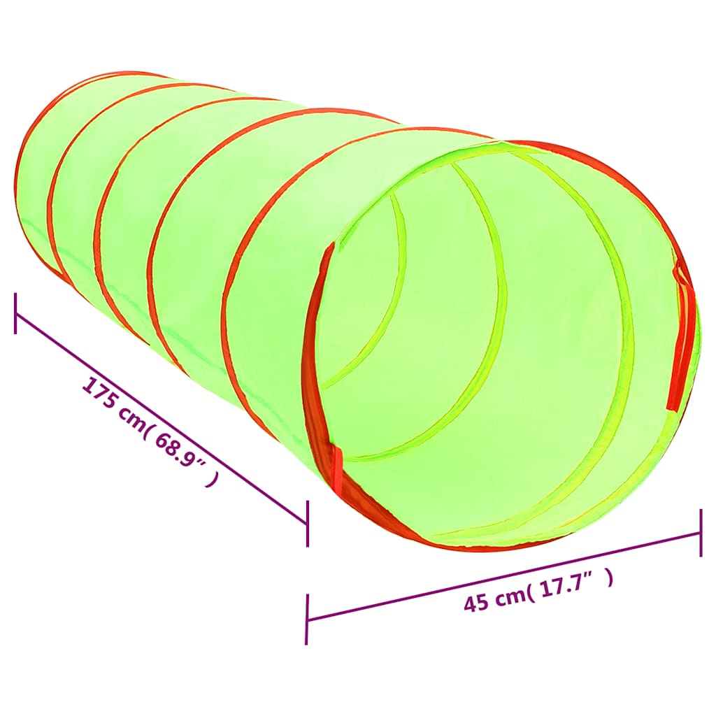 Dětský Tunel Na Hraní S 250 Míčky Zelený 175 Cm Polyester