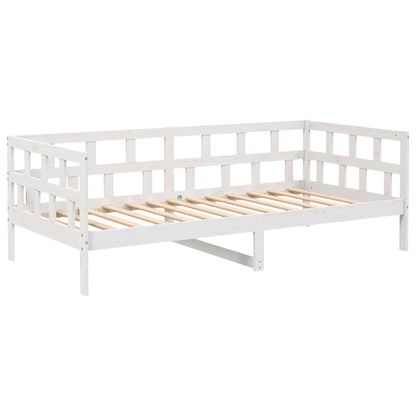 Válenda Bílá Masivní Borové Dřevo 90 X 200 Cm