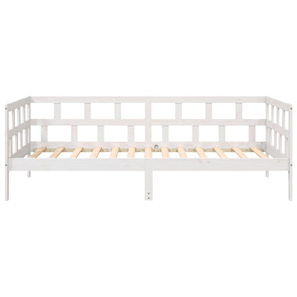 Válenda Bílá Masivní Borové Dřevo 90 X 200 Cm