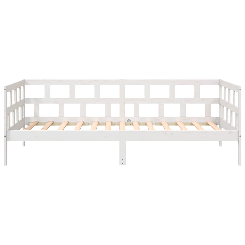 Válenda Bílá Masivní Borové Dřevo 80 X 200 Cm