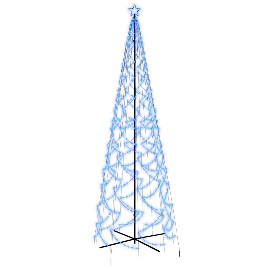 Vánoční Stromek Kužel 1 400 Modrých Led Diod 160 X 500 Cm