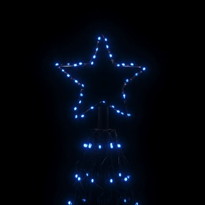 Vánoční Stromek Kužel 1 400 Modrých Led Diod 160 X 500 Cm