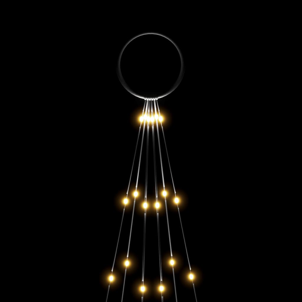 Vánoční Stromek Na Stožár 108 Teple Bílých Led Diod 180 Cm Teplá Bílá