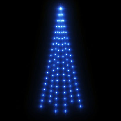 Vánoční Stromek Na Stožár 108 Modrých Led Diod 180 Cm Modrá