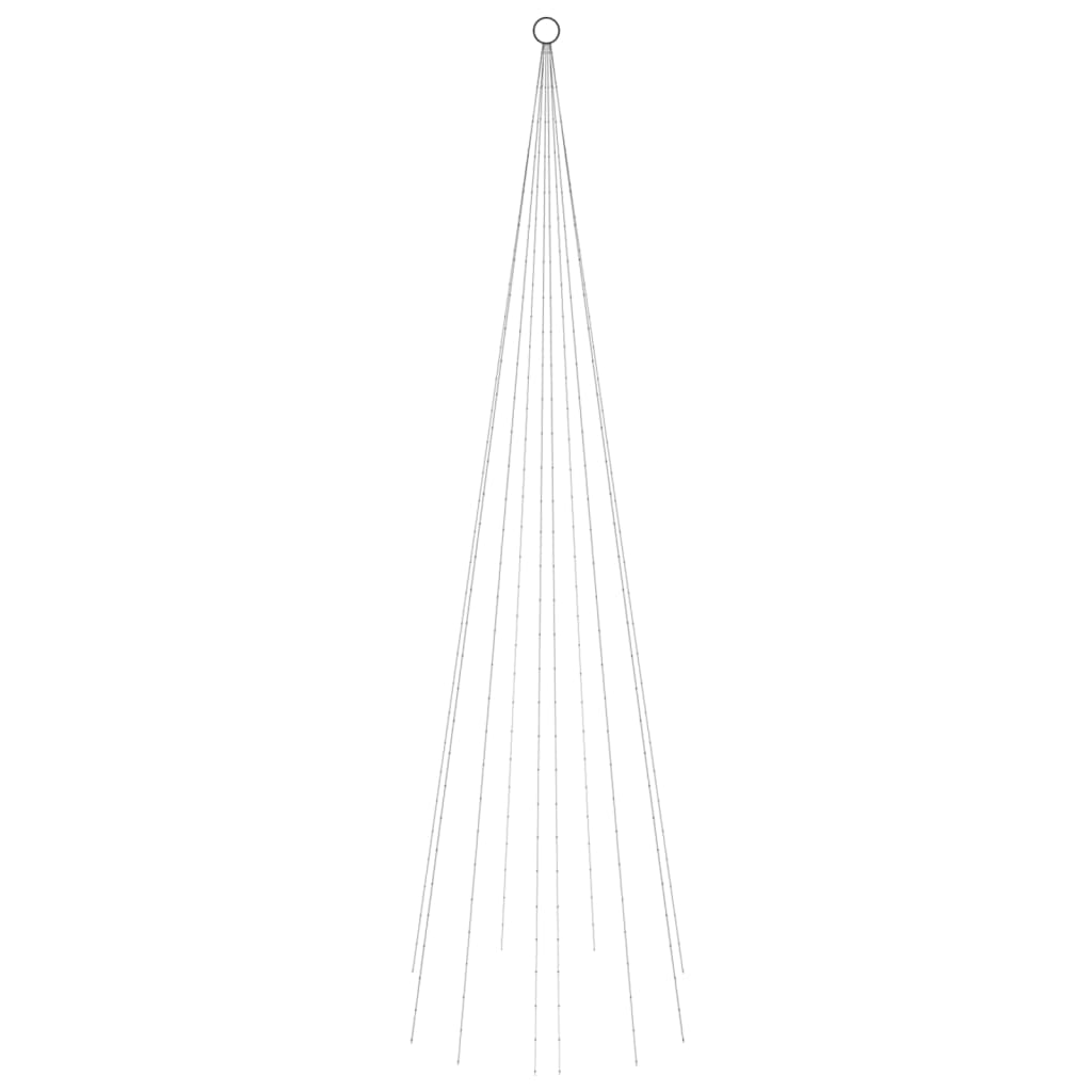 Vánoční Stromek Na Stožár 310 Modrých Led Diod 300 Cm