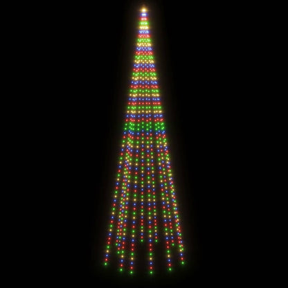 Vánoční Stromek Na Stožár 732 Barevných Led Diod 500 Cm Vícebarevný