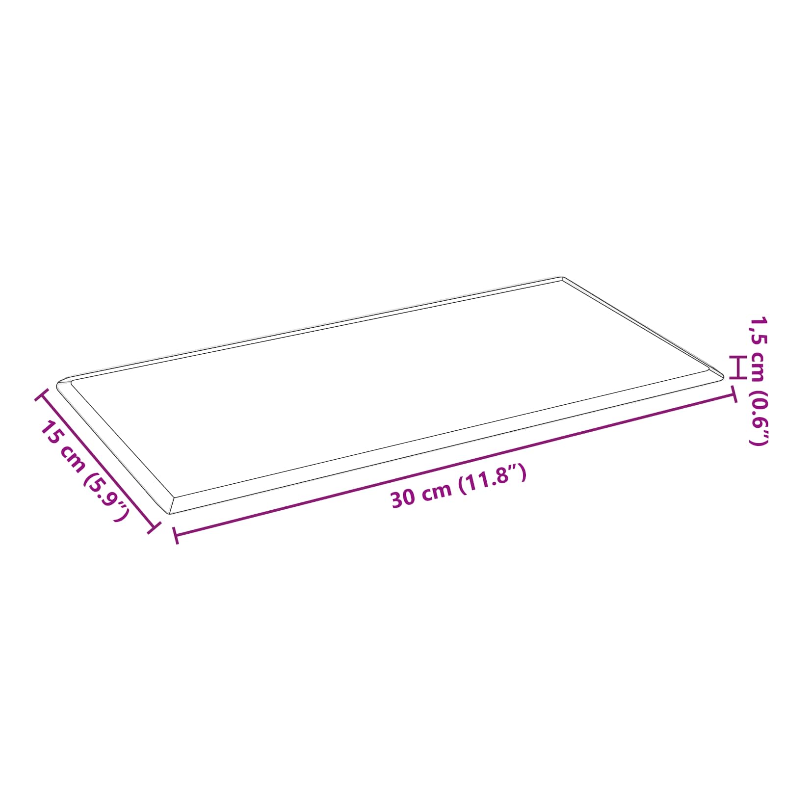 Nástěnný Čelník 12 Pcs Černý 30 X 15 Cm Umělá Kůže