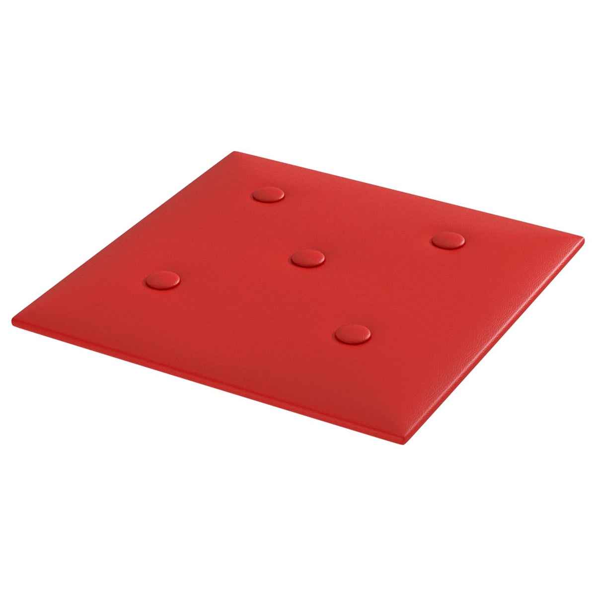 Nástěnný Čelník 12 Pcs Víno Červené 30 X 30 Cm Umělá Kůže