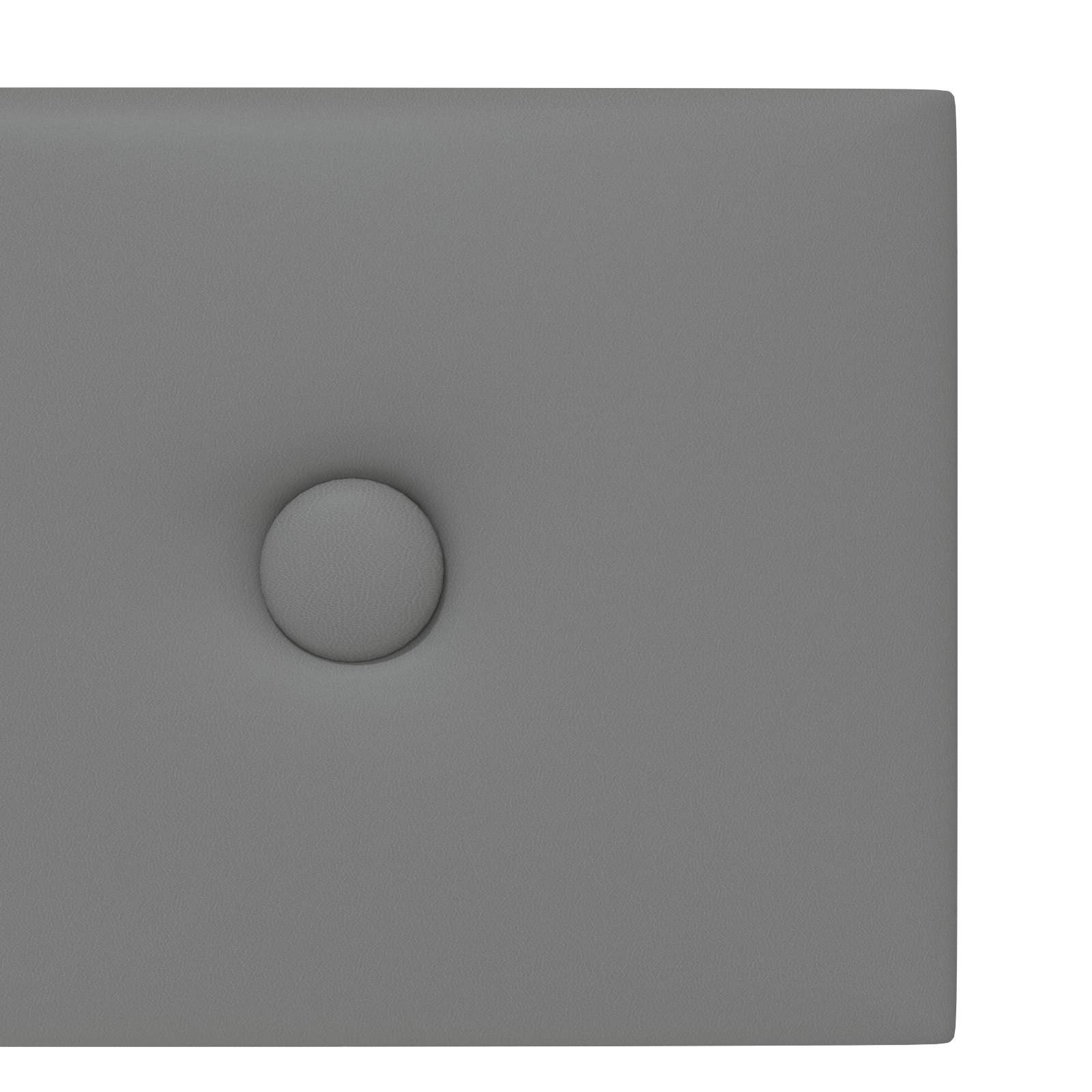 Nástěnný Čelník 12 Pcs Šedý 60 X 15 Cm Umělá Kůže