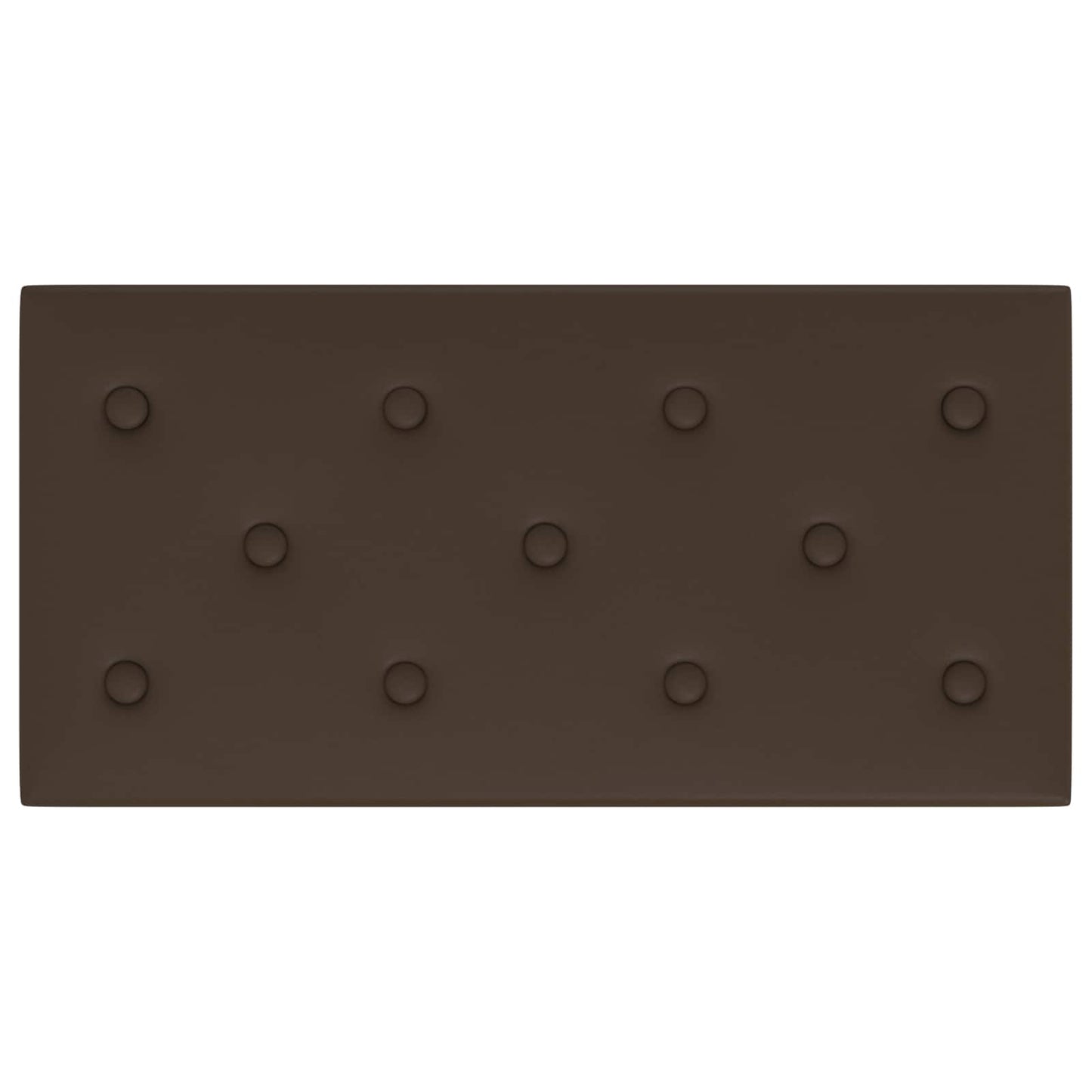 Nástěnný Čelník 12 Pcs Hnědá 60 X 30 Cm Umělá Kůže
