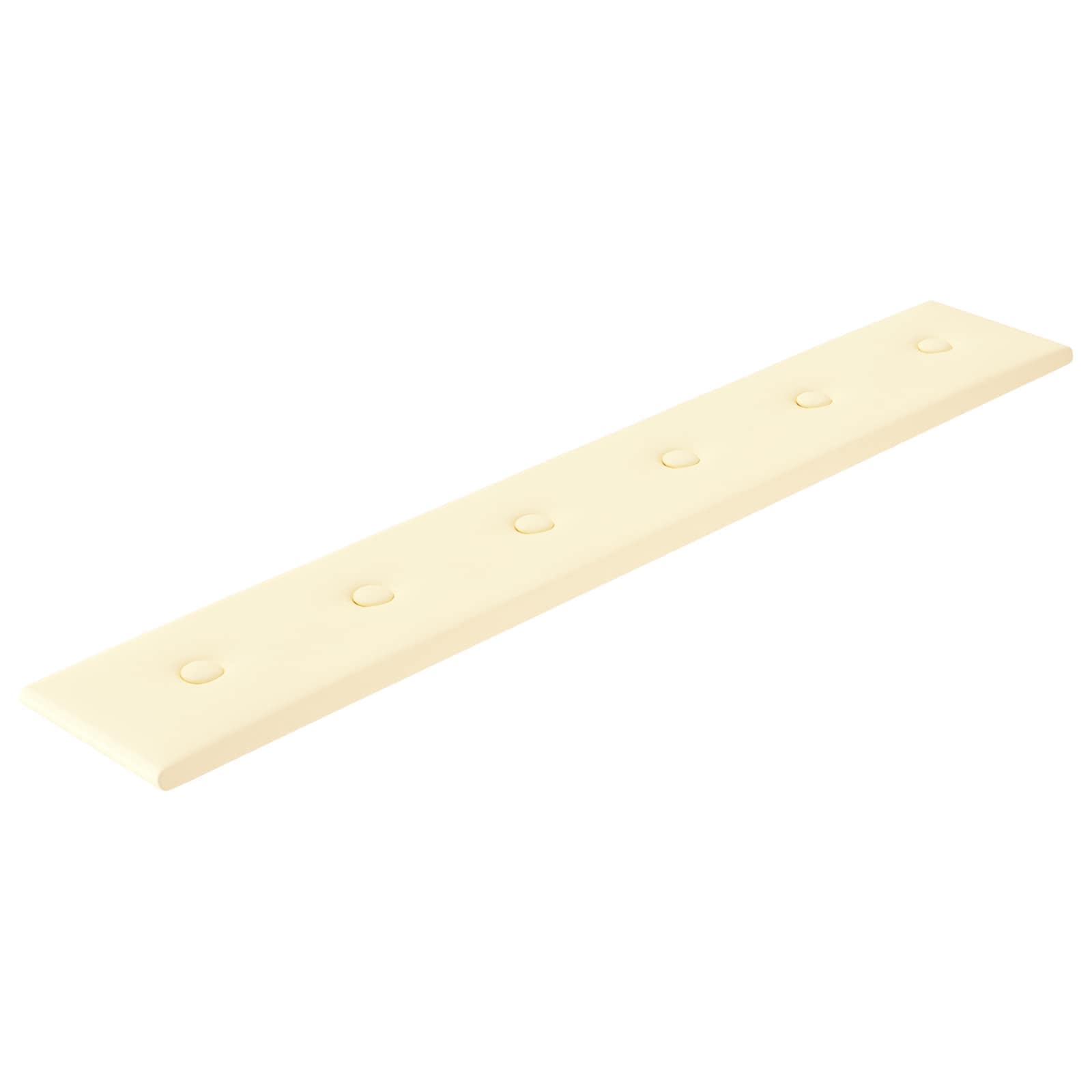 Nástěnný Čelník 12 Pcs Krémová 90 X 15 Cm Umělá Kůže