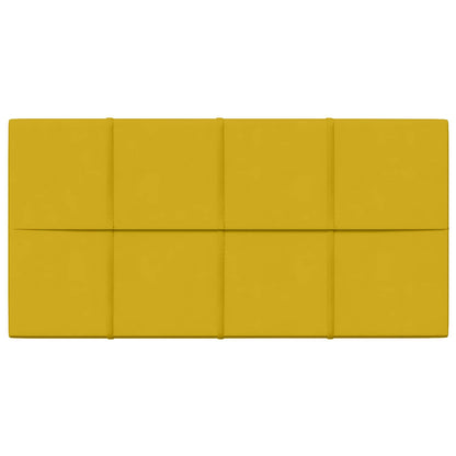 Nástěnný Čelník 12 Pcs Žlutá 60 X 30 Cm Samet