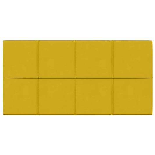 Nástěnný Čelník 12 Pcs Žlutá 60 X 30 Cm Samet