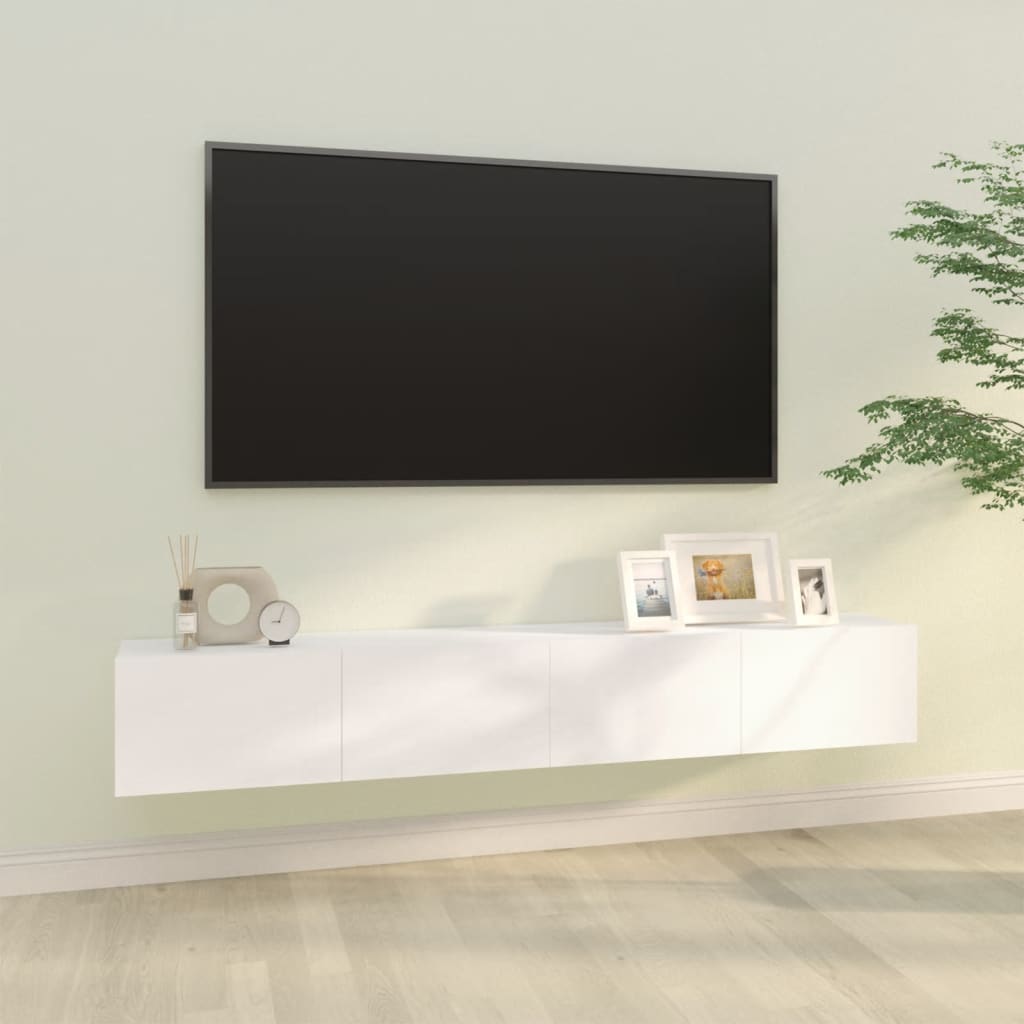 Nástěnné Tv Skříňky 2 Ks Betonově Šedé 100X30X30 Cm Kompozit