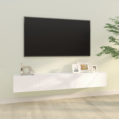 Nástěnné Tv Skříňky 2 Ks Betonově Šedé 100X30X30 Cm Kompozit