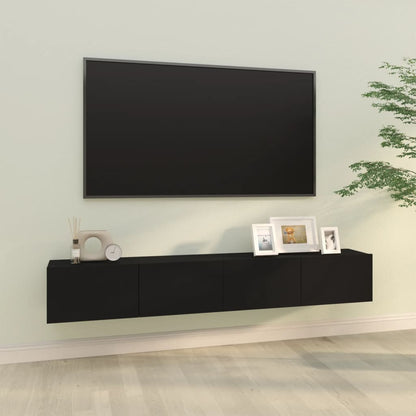 Nástěnné Tv Skříňky 2 Ks Betonově Šedé 100X30X30 Cm Kompozit